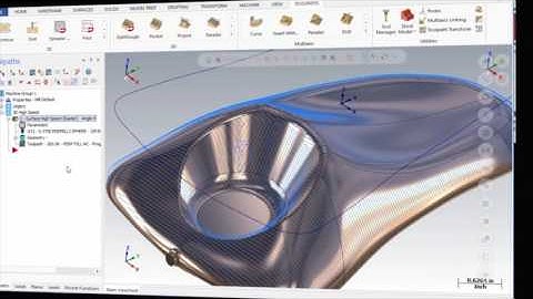 Mastercam 2017 3D HST Perpendicular Fill