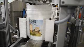 HEISLER Automatic HL70 Wet Glue Pail Labeler