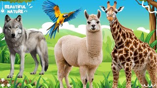 The sound of the bustling animal world: Wolf, Camel, Giraffe, Parrot by Beautiful Nature 472 views 2 weeks ago 10 minutes, 22 seconds