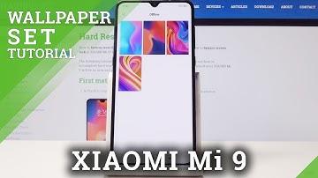 How to Personalize Home Screen/ Lock Screen in XIAOMI Mi 9 - Change Wallpaper