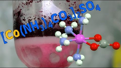 Making a Carbonato-Ammine-Cobalt Complex [Co(NH3)4CO3]