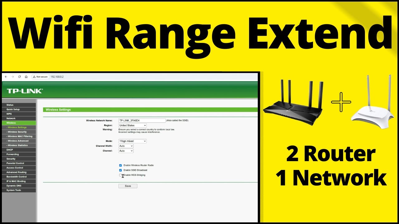 Convert Router To Extender wifi range extender | Convert router to range extender | tp-link - YouTube