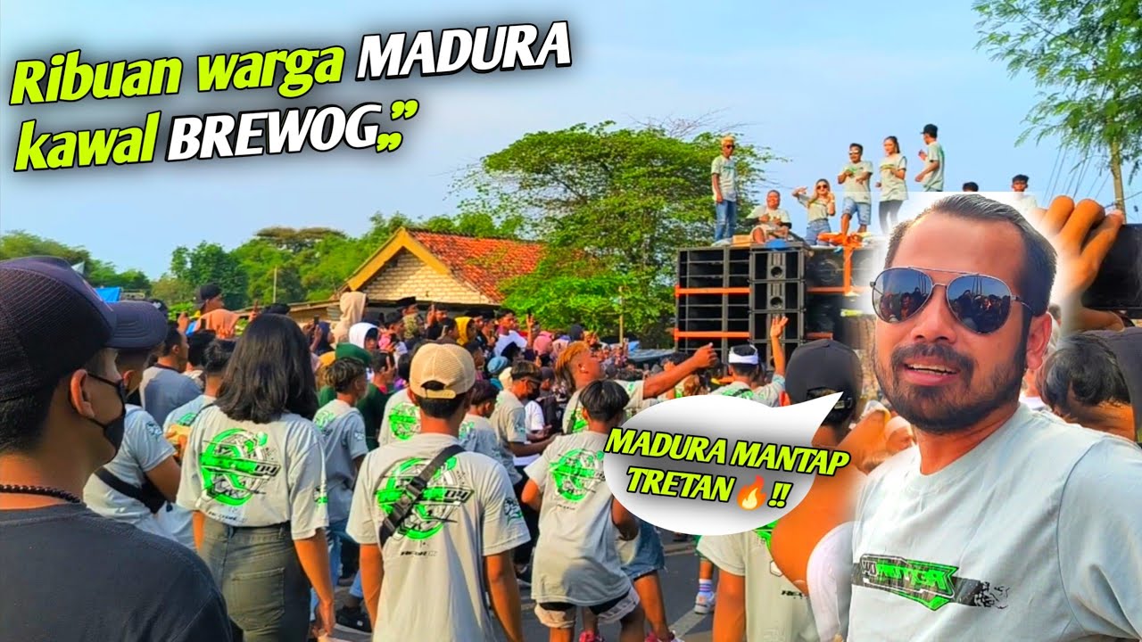 Pertamakalinya BREWOG karnaval di MADURA diikuti ribuan penonton sampai penuh sesak
