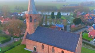 Drone Footage Flying In Kantens Kerkje In Groningen