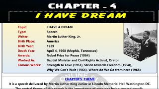 Class 12th English chapter 4 I Have Dream Disha Online classes free notes 😱 Disha Online classes