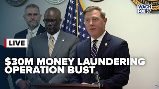 WACH LIVE: USDOJ announces trade-based money laundering indictment