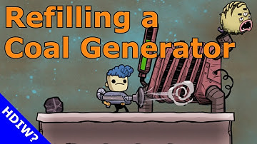 Oxygen Not Included – When a Coal Generator Needs Refilled