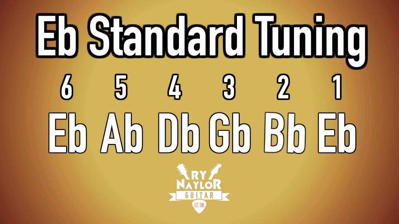 E Flat Standard Tuning Guitar Notes - Guitar Tuner Half Step Down/ SRV  guitar tuning/ Slash, Hendrix 