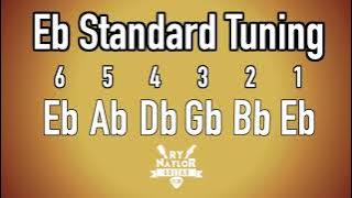 Download lagu E Flat Standard Tuning Guitar Notes - Guitar Tuner Half Step Down/ SRV guitar tuning/ Slash, Hendrix