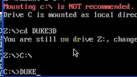 How to play Duke Nukem 3D in DOSBox