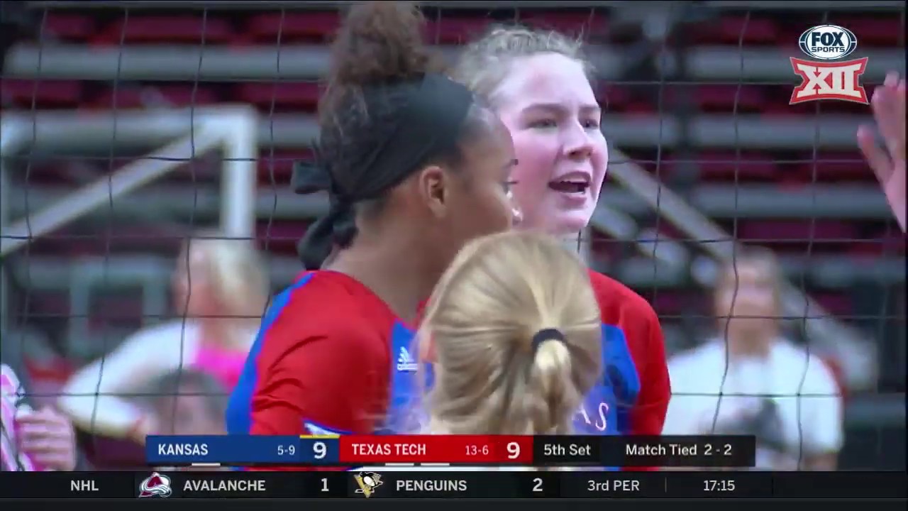 Kansas at Texas Tech Volleyball Highlights collegiate high school