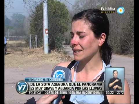 Visión 7: Incendios en Córdoba: El fuego avanza sobre Calamuchita