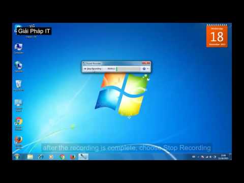 Làm sao để ghi âm giọng nói trên máy tính (How to record your sound on computer)