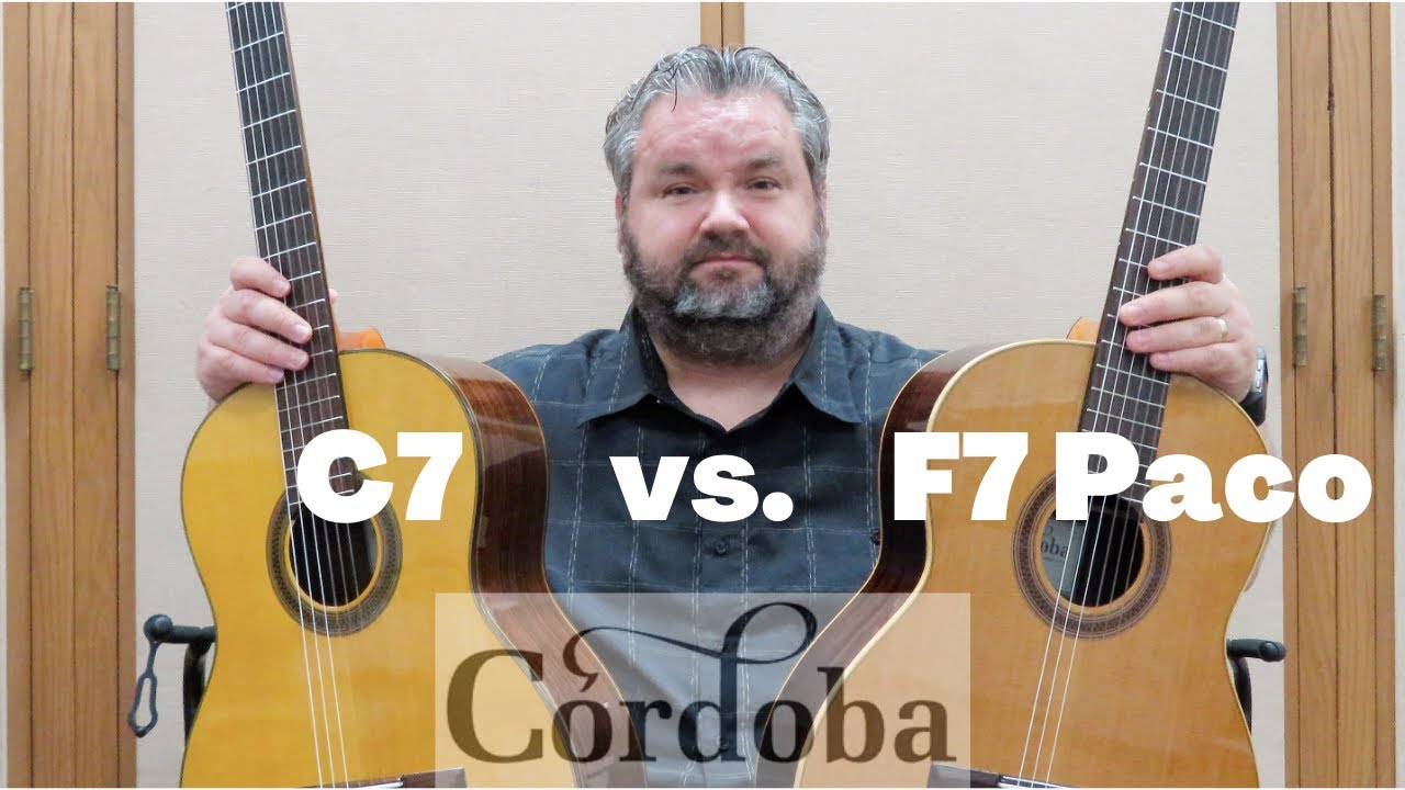 Cordoba C7 vs. Cordoba F7 Paco Classical Flamenco Guitar Comparison Demo Review