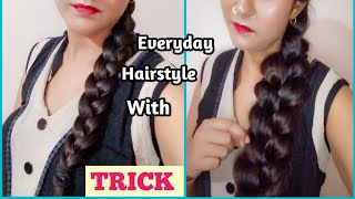 ❤Quick & Easy Everyday Hairstyle for All Girl With Trick || Medium to Long Hair Hairstyles || screenshot 5