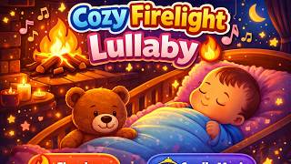 Cozy Firelight Lullaby 🔥 | Gentle Cradle Music for Baby Sleep & Relaxation
