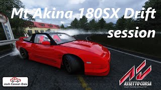 Drifting up Mt. Akina in a 180sx | Assetto Corza | PC | Modded | Fanatec CSL Elite