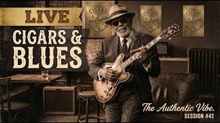 LIVE🔴 | Cigars & Blues – Smooth Chicago Blues and Jazz for a Relaxing Evening