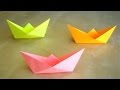Papierschiff falten - Basteln mit Kindern - Leichtes Origami Boot - Basteln Ideen