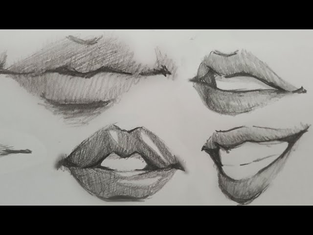 Qual das 5 bocas você desenhar bem? #arte #tutorial #desenhandoboca #d