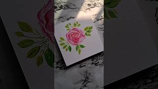 Rose Painting 🌹🎨😍 #Shorts #watercolorpainting