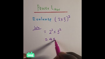 Power Law: (2×3)² =?