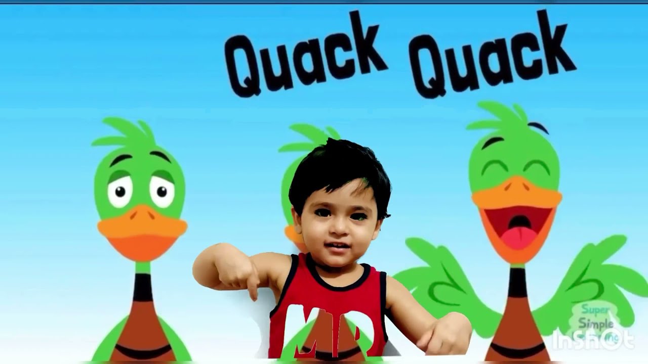 The ducks on the farm say, "Quack, quack, quack kids rhymes YouTube