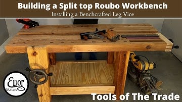 Building a split top Roubo part 5: installing a Benchcrafted leg vice.