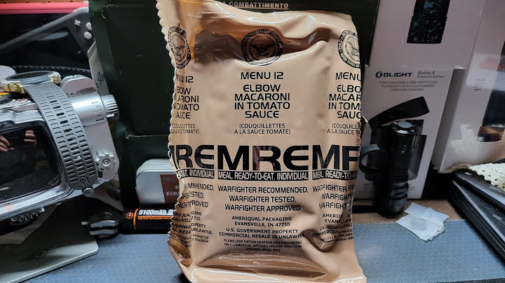 U.S MRE MENU 12 ELBOW MACARONI IN TOMATO SAUCE REVIEW (PRODUCT LINK IN DESCRIPTION)