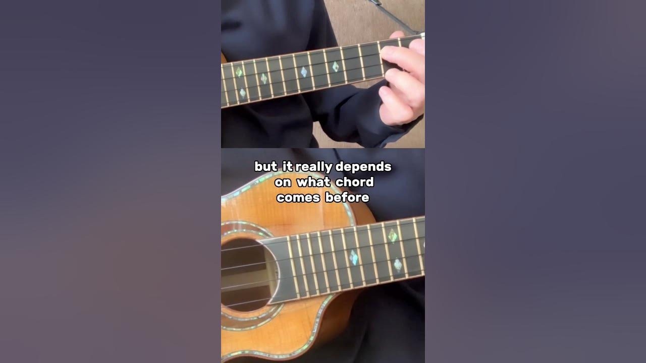 How to Play Ukulele Holding Chords G6 (aka Em7) YouTube