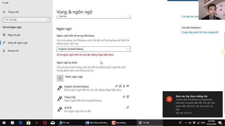 Hướng dẫn cài đặt ngôn ngữ ở máy tính pc năm 2024