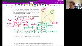 Information Math Apps HL Unit 8 Video 2: Midpoint/distance formulas; perpendicular bisectors practice probs 1-2 News