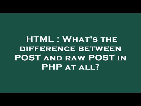 HTML : What's