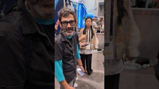 Famous guy's knife design at Bladeshow! #youtubeshorts #shorts