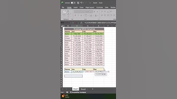 Microsoft Excel - Vlookup with Columns function