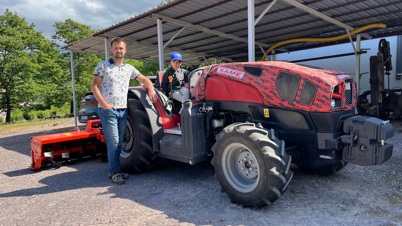 M91 Arızası.SAME FRUTTETO 105 PLATFORM & YÜKSAN 240cm Yeni Rotovatör