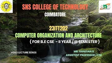 COMPONENTS OF DATA COMMUNICATION | COMPUTER ORGANIZATION AND ARCHITECTURE | SNS INSTITUTIONS 