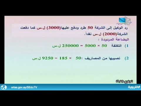 دروس تعليمية الثالث الثانوي التجاري محاسبة خاصة بضاعة الأمانة 6 4 1 2022