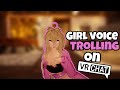 They couldn't handle my voice l Girl voice Trolling Vrchat (censored)