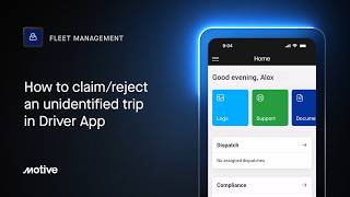 How to claim or reject an unidentified trips in Motive Driver App