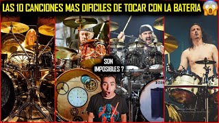 Las 10 Canciones Mas Dificiles De Tocar Con La Bateria 😱