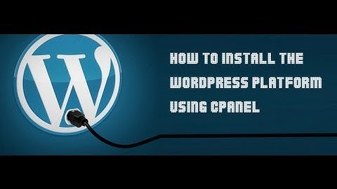 Installing Wordpress Through Cpanel Fantastico