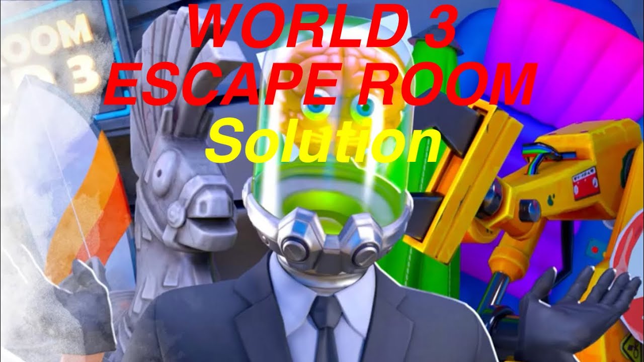 How To Complete WORLD 3 ESCAPE ROOM By Jalf (Fortnite Walkthrough)