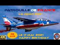 PATROUILLE DE FRANCE Ruban 2021 Mai 2021- 68 Ans demain 17 mai 2021 Happy BirthdayPAF.