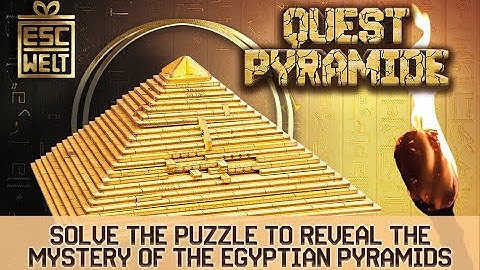 ESC WELT Quest Pyramid Brain Puzzle Box – Wooden Escape Room Games