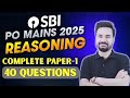 SBI PO Mains 2025 | SBI PO Reasoning Top Questions | Reasoning By Arpit Sir