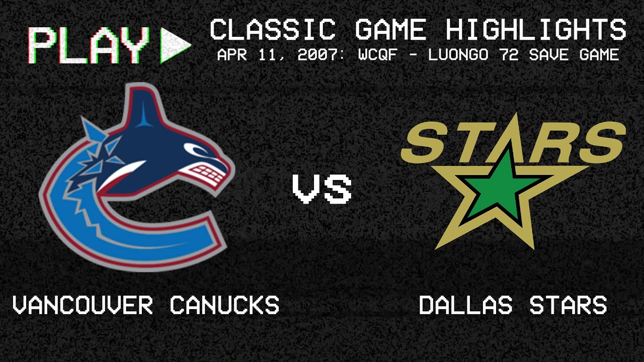 dallas vs vancouver nhl