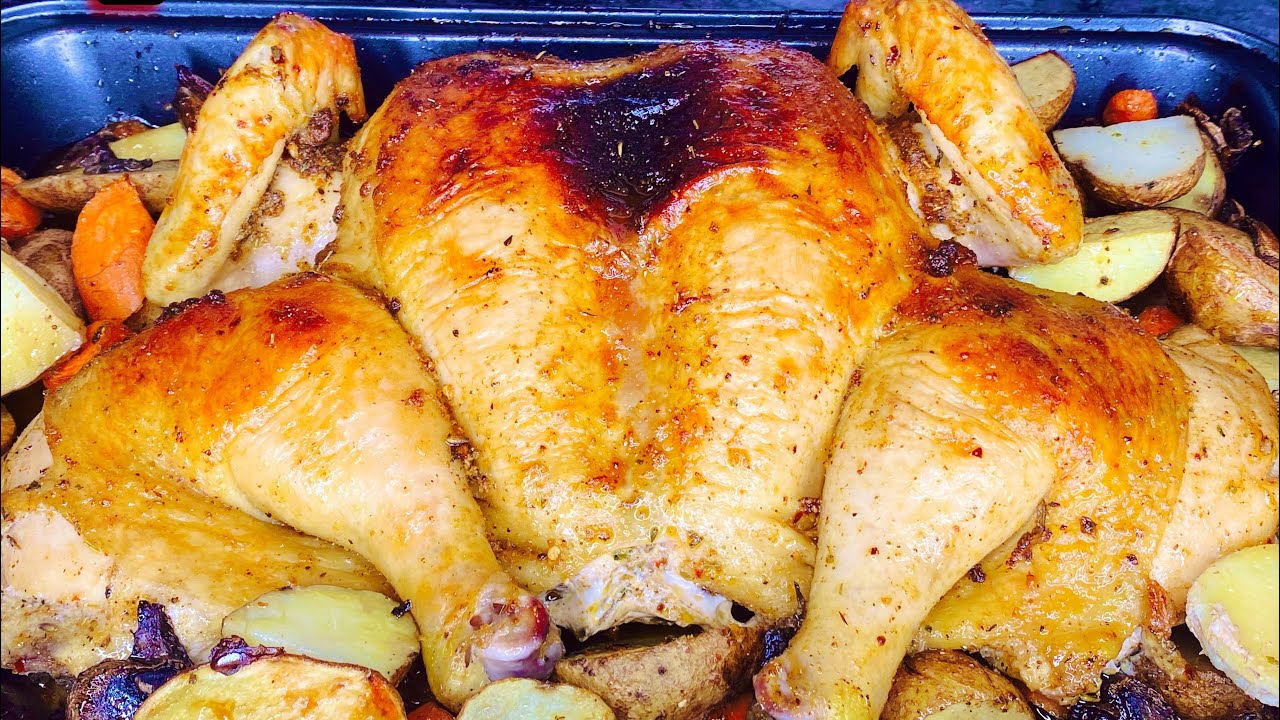Perfect One Pan Roasted Whole Chicken And Vegetables YouTube