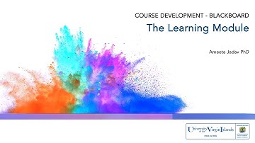 Blackboard: The Learning Module
