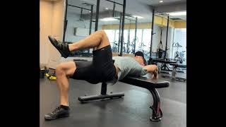 Aidan Wright | DB Bench Supported 1 Leg Pull Over